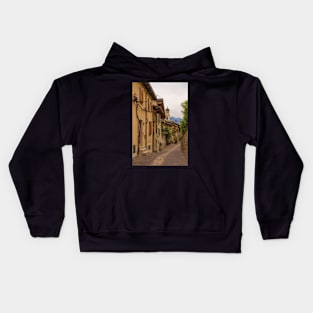 Street in Limone sul Garda, Italy Kids Hoodie